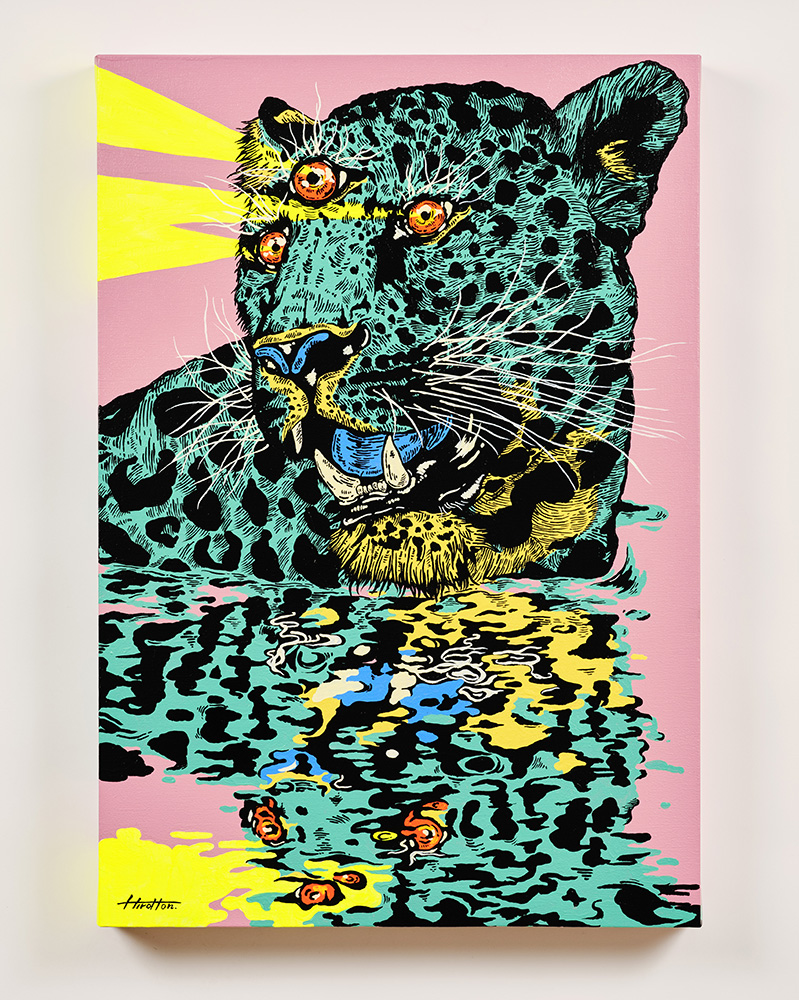 ‘Leopard’ Acrylic on Canvas H727mm x W500mm