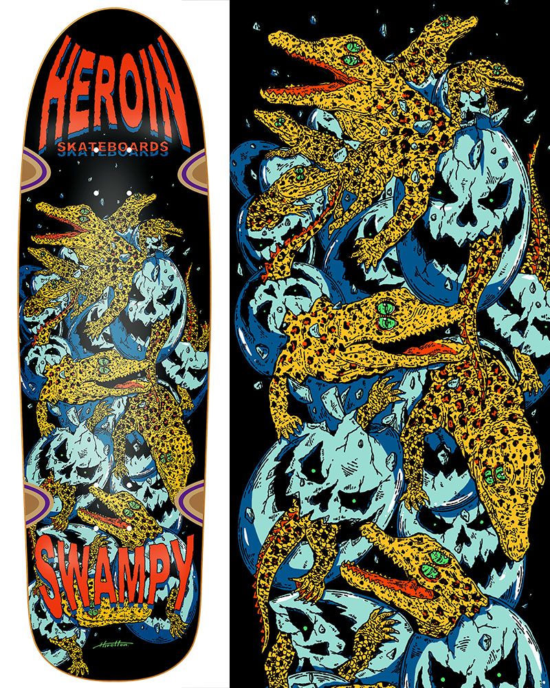Heroin Skateboards SWAMPY Pro model