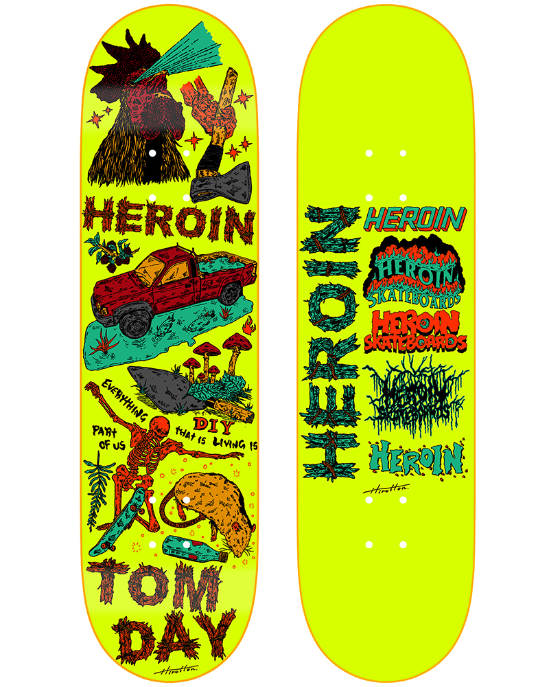 Heroin Skateboards ‘LIFE’ series Tom Day Model