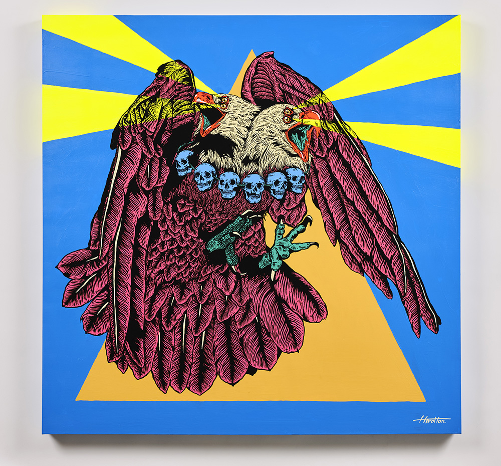 ‘Double Headed Eagle’ Acrylic on Canvas H1000mm x W1000mm