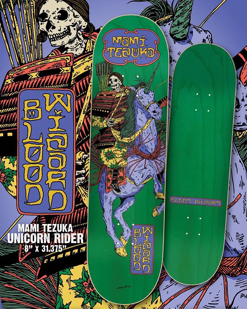 Blood Wizard Skateboards ‘Mami Tezuka’ Model